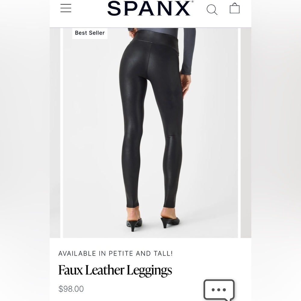 SPANX Feaux Leather Leggings